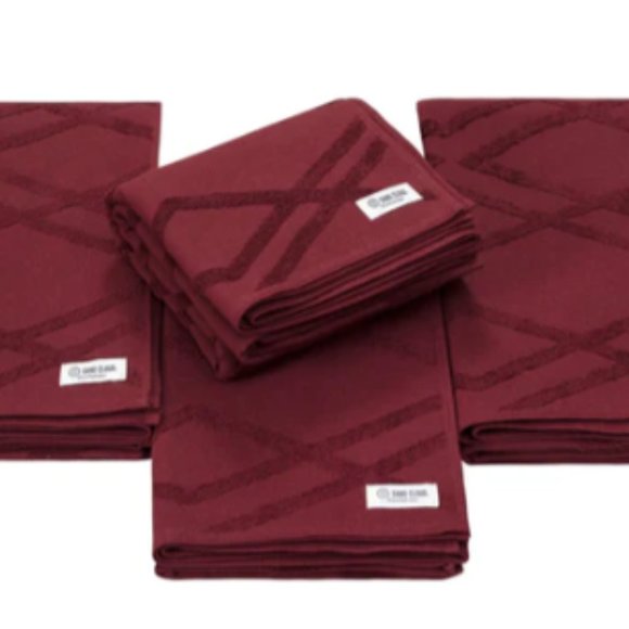 Quartz Large Washcloth Bundle Burgundy (6) - Picture 2 of 4